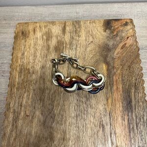 Banana Republic multi color chunky chain bracelet